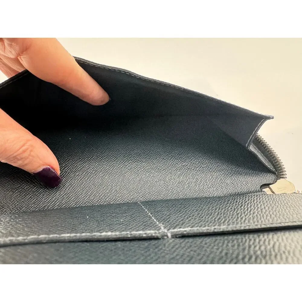 Louis Vuitton Rare Canvas Zippy Vertical Monogram Cobalt Stripe Long Wallet